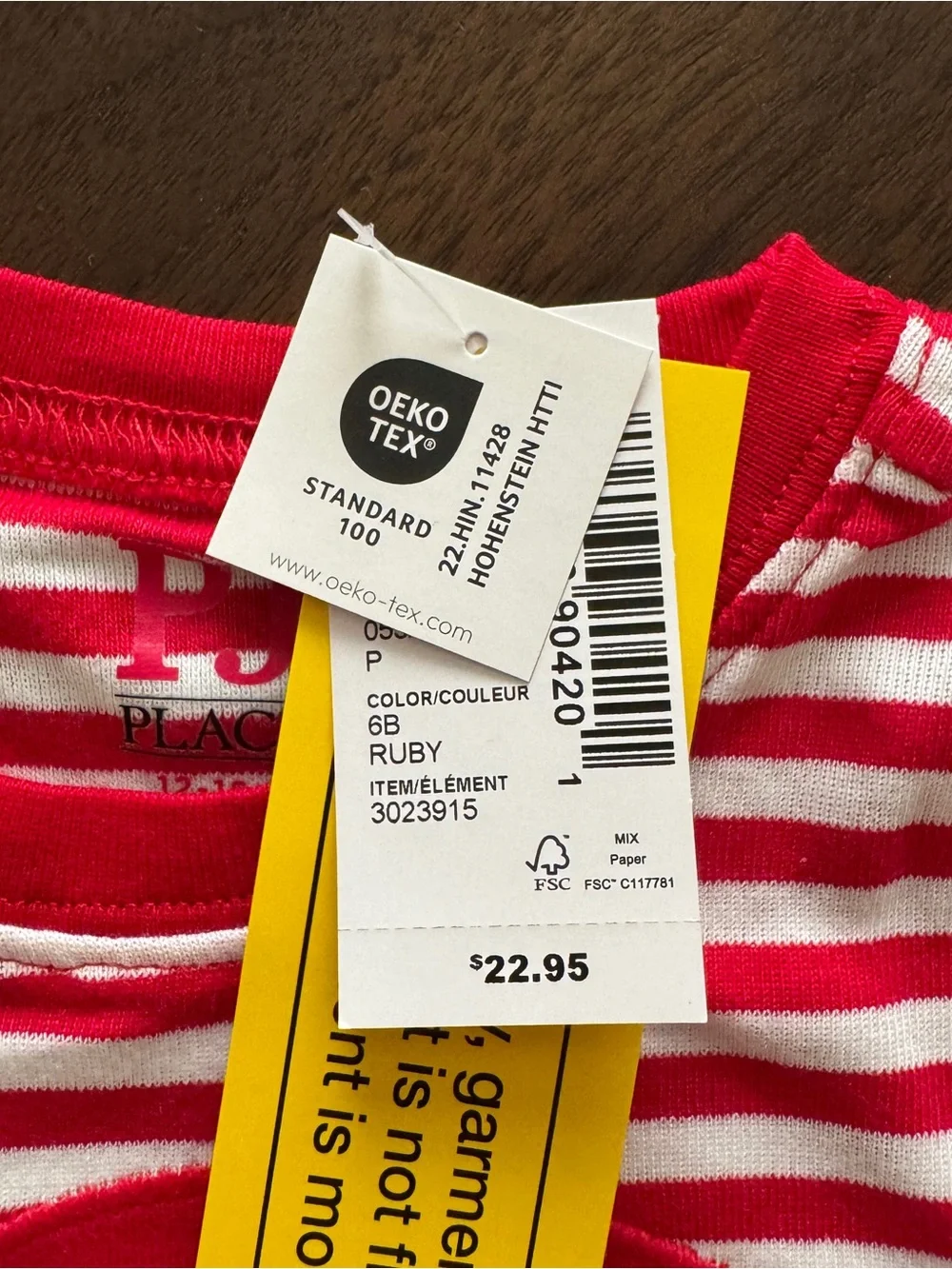 The Children’s Place Red & White Striped Santa Holiday Pajama Set NWT